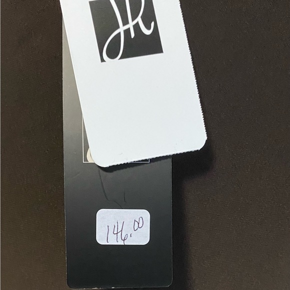 Brown Joseph Ribkoff NWT blouse with crossed front and buckle detail. Mocha - Picture 7 of 13